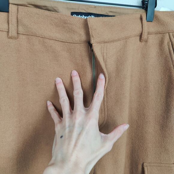 Octobers Very Own OVO Cargo Pants Mens 40 Brown Cool Blend Drake Rap Hip Hop Owl - Picture 2 of 12